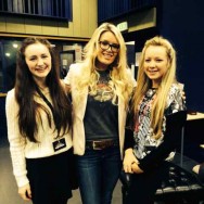 Vocal Coach Trish Rooney with Amy & Holly