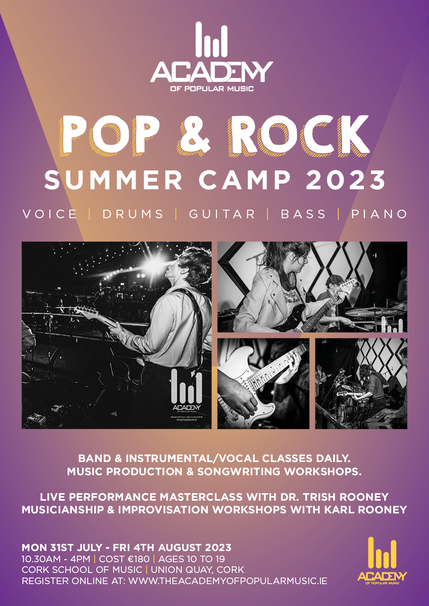 Pop Rock Band Music Summer Camp Cork Ireland Poster